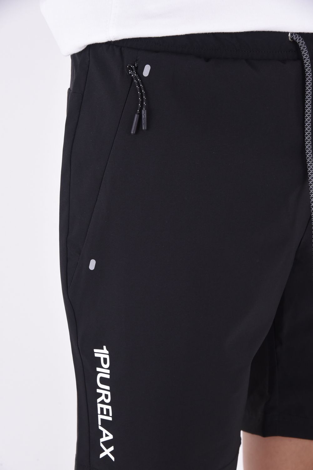 RUNNING LOGO  SHORT PANTS  / ランニング ロゴ ショートパンツ ブラック