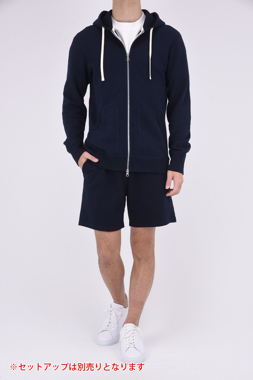 【国内正規品】 MIDWEIGHT TERRY FULL ZIP HOODIE / ミッドウェイトテリー フルジップパーカー ネイビー