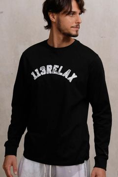 PAISLEY LOGO LONG T-SHIRT / ペイズリーロゴ ロングスリーブ クルーネックTシャツ ブラック