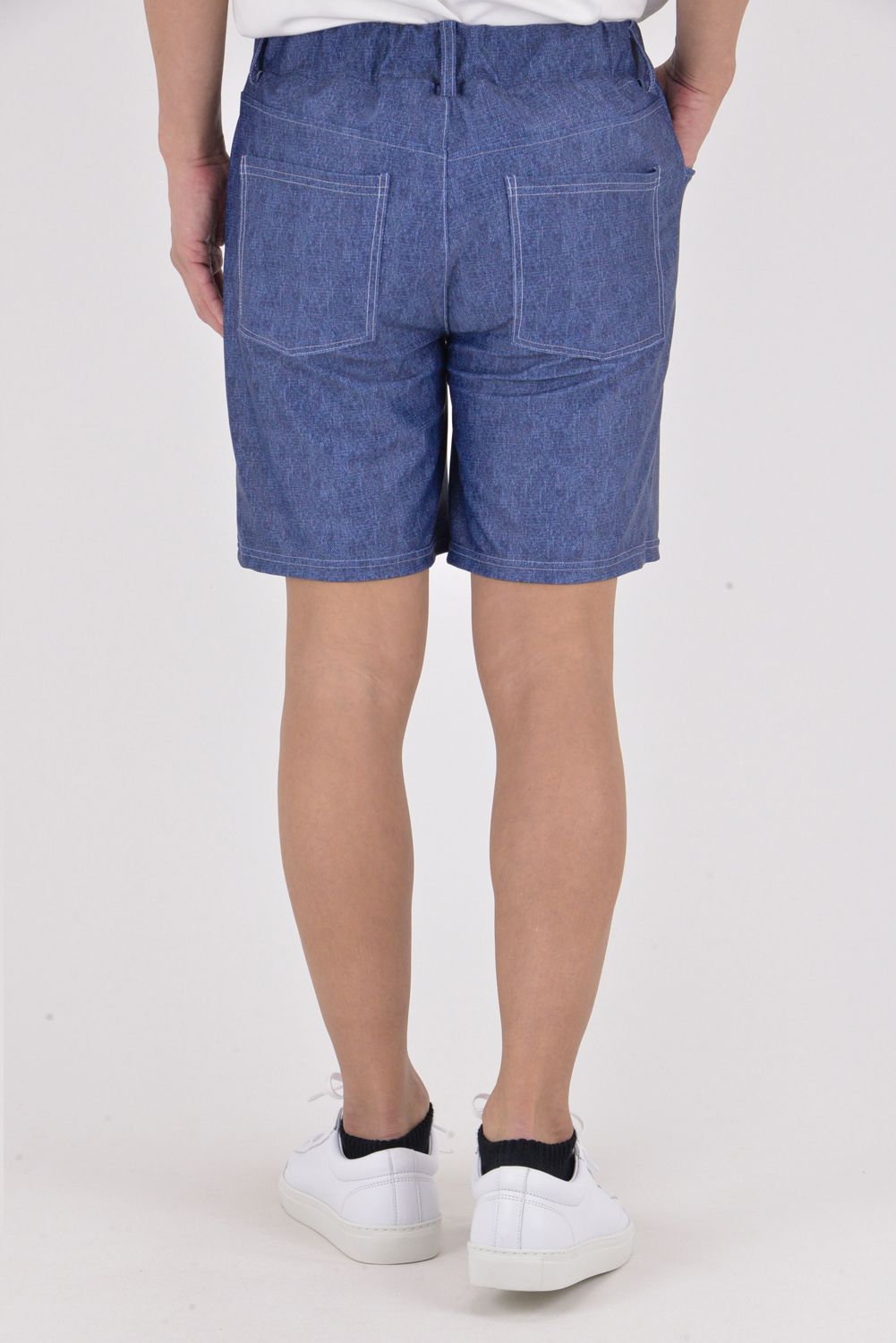 RUSH DENIM SHORTS / ラッシュガード デニムデザイン ショートパンツ (ダークインディゴ)
