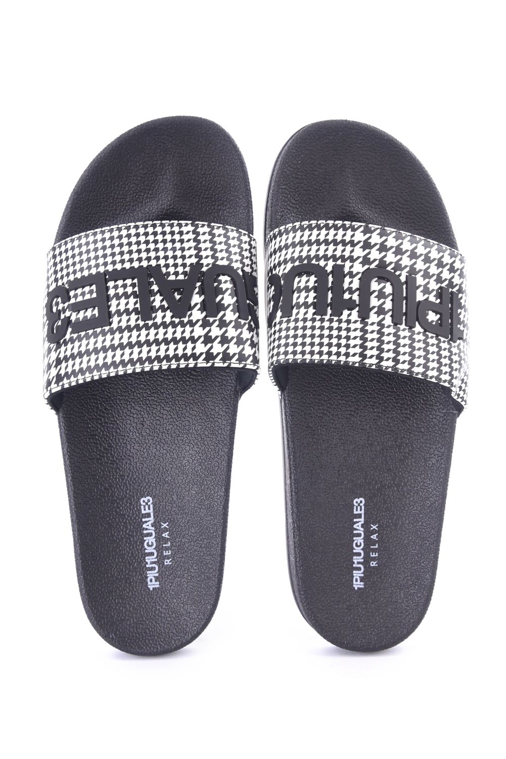 GLEN CHECK SANDALS / グレンチェック シャワーサンダル (ブラック)