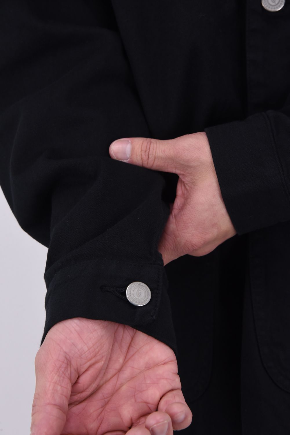 【26SS 39th】 RC COVER ALL / ライトデニム カバーオールジャケット (ブラック)