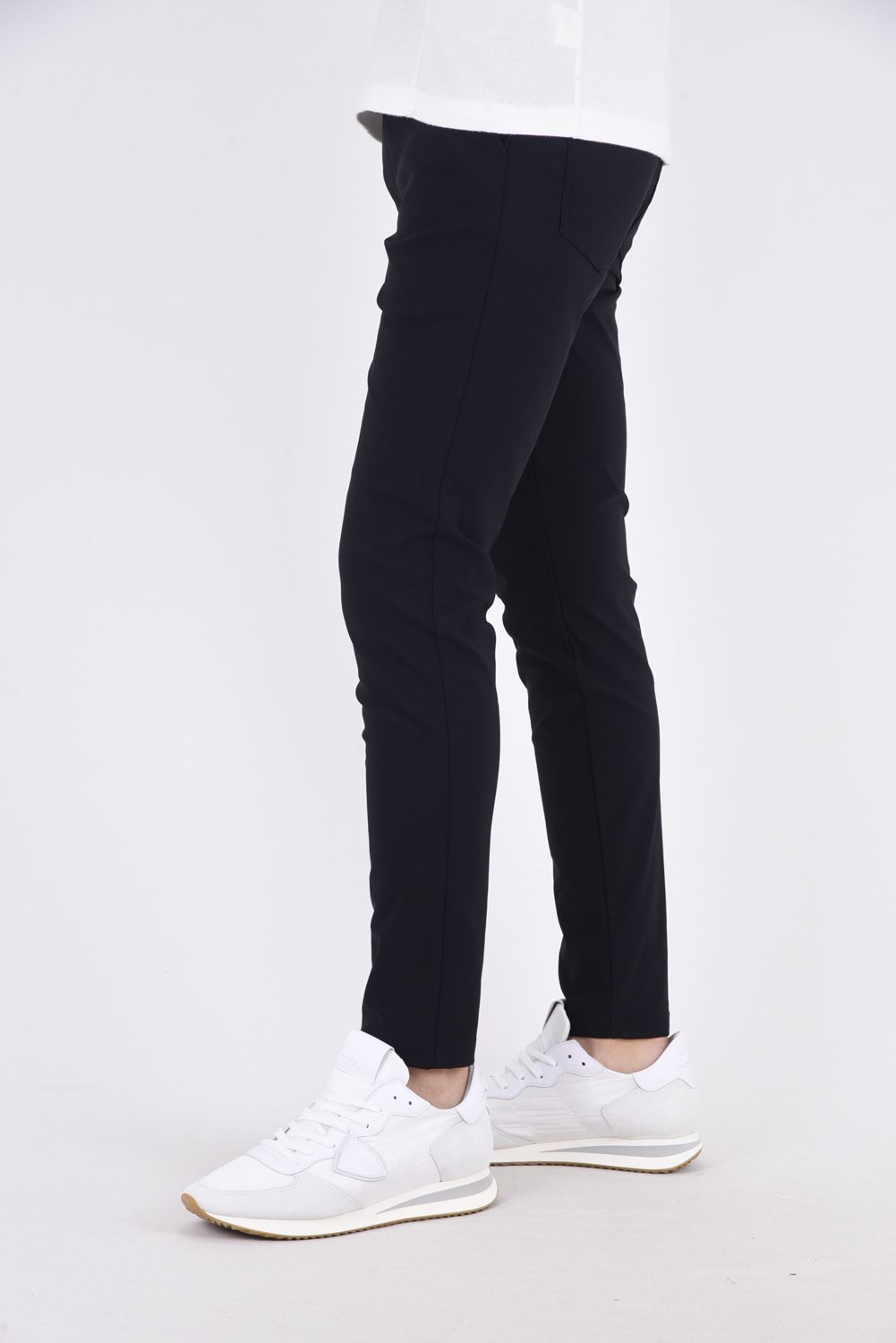 CHRIS EASY PANTS / 【定番】 高機能ナイロン マイクロファイバー スラックス イージーパンツ ナイロンブラック