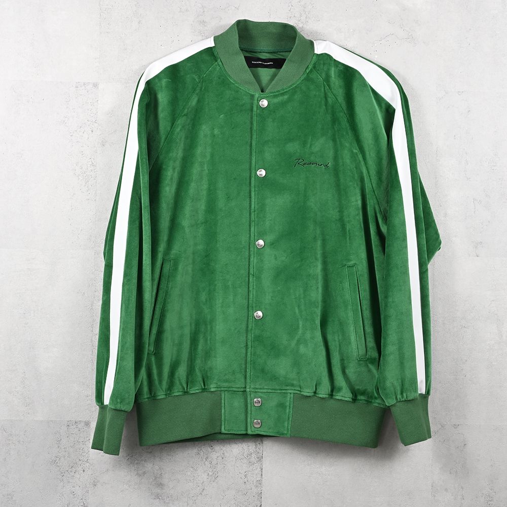 VELOUR Varsity / ベロア トラックスタジャン (グリーン) (9月中旬入荷予定) ※オーダー締切:5月23日(土)17時