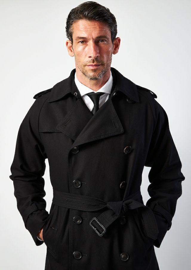 【BLACK MILITARY Vol.17】 FIRST TRENCH COAT BLACK (11月下旬入荷予定) ※オーダー締切 9/7(水)11:59迄