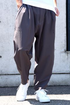 WM x GRAMICCI STRETCHED SAROUEL PANTS / グラミチコラボ ストレッチサルエルパンツ グレー