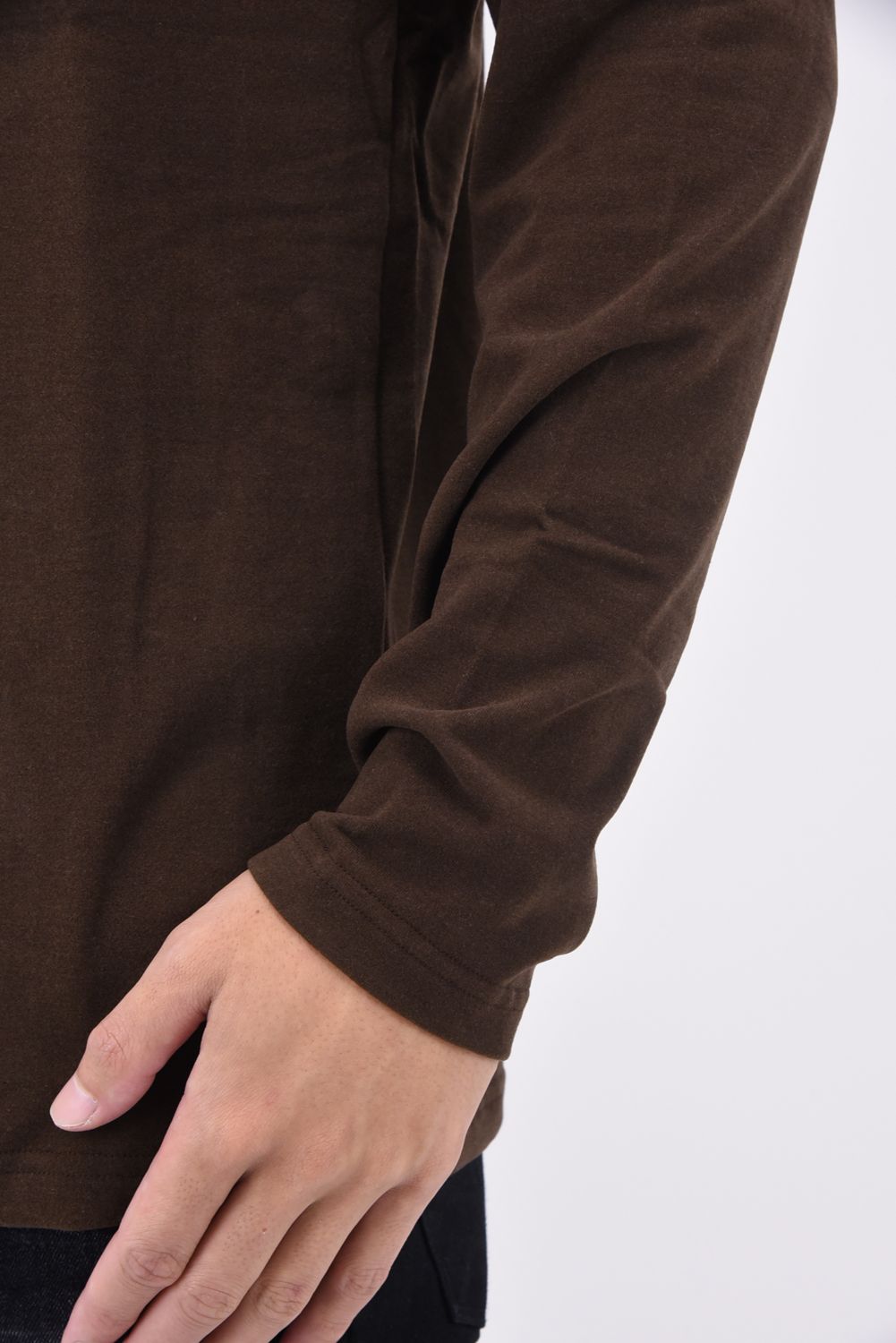L/S TURTLE /  ロングスリーブ ウォーム タートルネック ブラウン