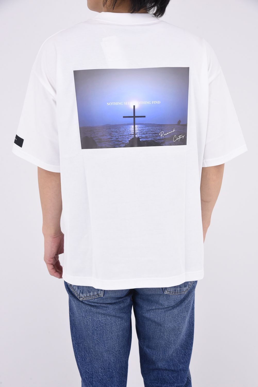 BACK PHOTO OVER TEE / バックフォト オーバーTシャツ ホワイト