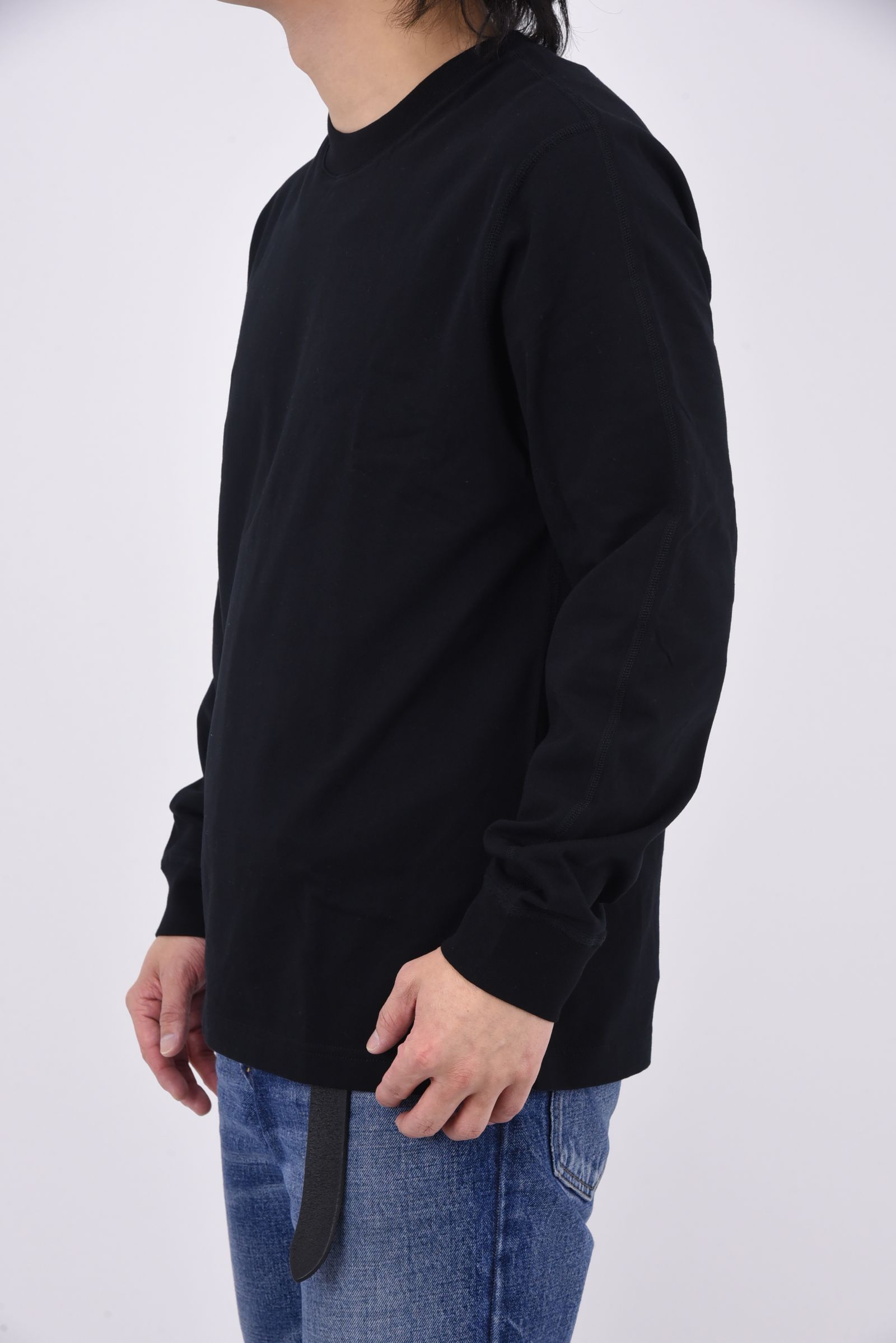 【国内正規品】【STANDARD FIT】 MIDWEIGHT JERSEY LONG SLEEVE / ミッドウェイト ジャージ スタンダード 長袖Tシャツ ブラック