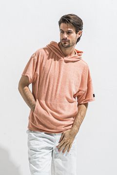 PILE HALF HOODIE / オーバーサイズ パイルフーディー （ピンク） (5月中旬入荷予定) ※オーダー締切2月15日(日)18時