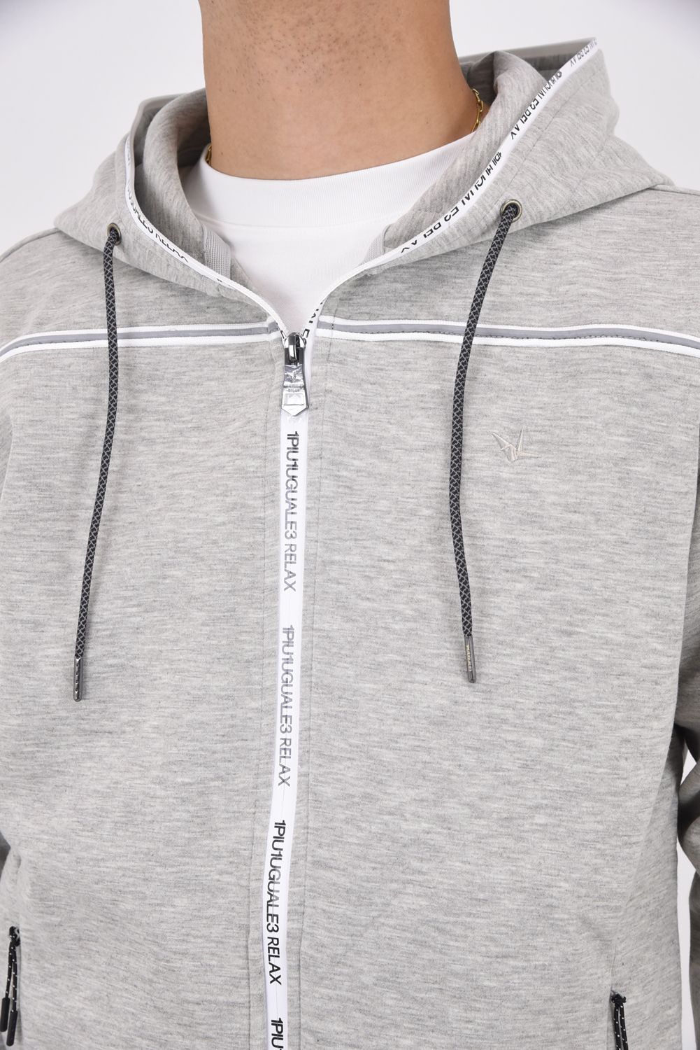 PIPING LINE HOODIE / パイピング ライン フーディ グレー