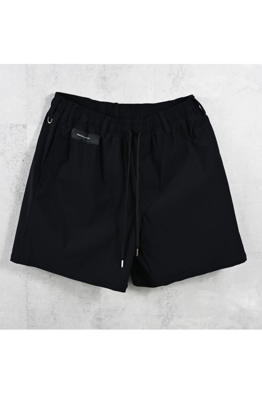 TV NYLON SHORTS / 高機能ナイロンマイクロファイバー リラックスショートパンツ (ブラック) (6月上旬入荷予定) ※オーダー締切:2月15日(日)18時