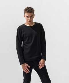 VELOURS FLEECE NEO THERMAL / 裏起毛 ベロアフリース カットオフサーマル (ブラック) (10月下旬入荷予定) ※オーダー締切:9月7日(月)17時