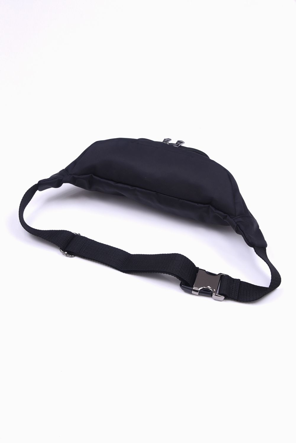 PLUS BAG BODY BAG / サークルロゴ  ナイロン ボディバッグ ブラック