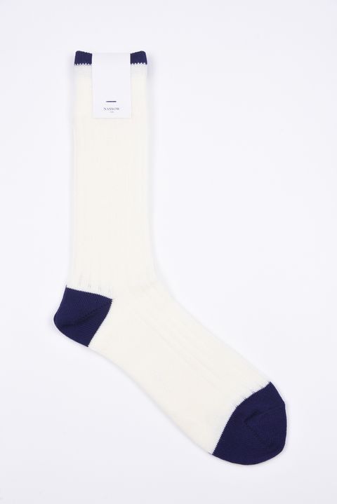 WOOL PANEL / 日本製 ウール リブソックス オフホワイト