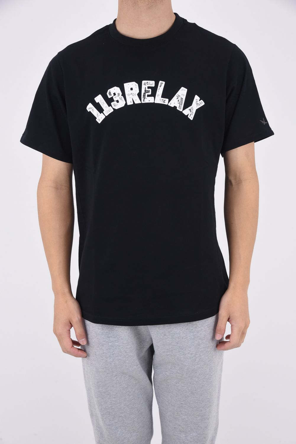 PAISLEY LOGO T-SHIRT / ペイズリーロゴ クルーネックTシャツ ブラック
