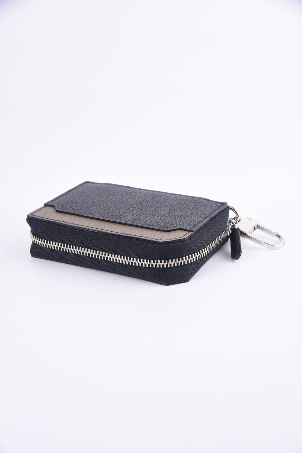 【残り1点】 SMART W KEY CASE / LA122GT ゴートレザー スマートWキーケース ブラック / グレー