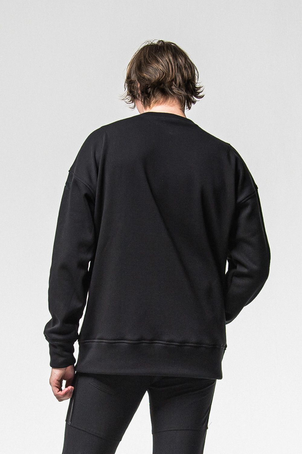 FRAIDAY OLD COVER VELOURS FLEECE TRAINER / 裏ベロアフリース カバーデザイン ロングスリーブ トレーナー (ブラック) (11月上旬入荷予定) ※オーダー締切：9月1日(月)18:00