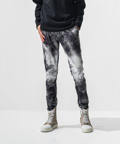 CHRIS EASY TUCK PANTS / ハイテンショントリコット スラックスイージータックパンツ (マーブルブラック) (1月上旬入荷予定) ※オーダー締切:9月7日(月)17時
