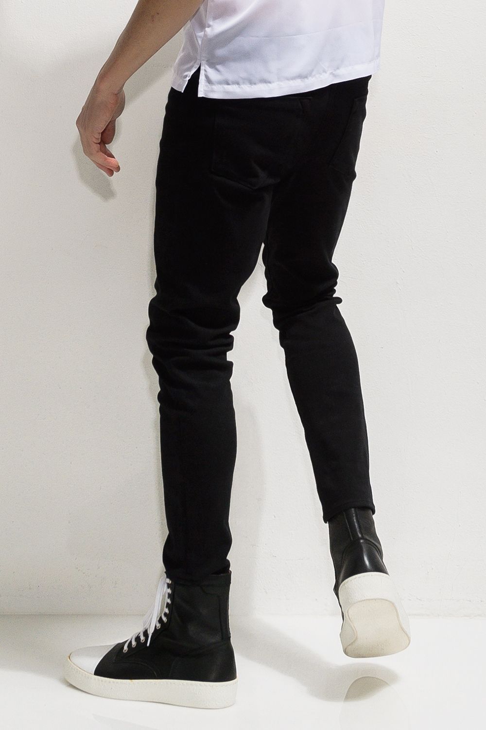 MICK DENIM JERSEY / 定番 デニム ジャージーンズ ブラック