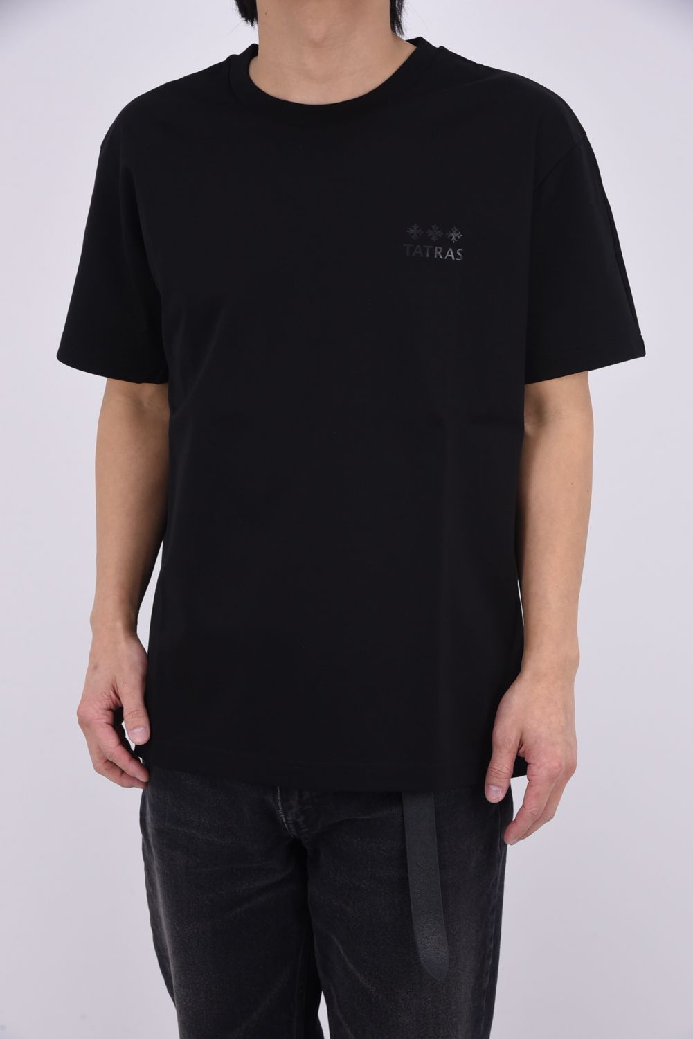 TIDEO (ティデオ) / ブランドロゴ 半袖 Tシャツ (ブラック)