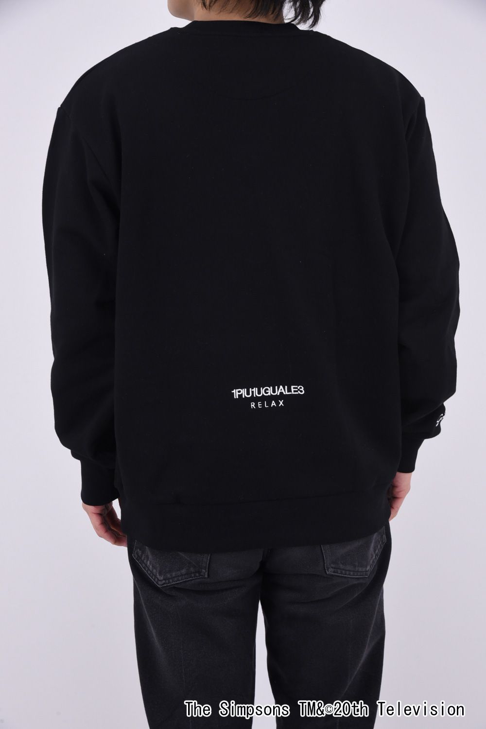 BART SIMPSON CREW NECK / シンプソンズプリント クルーネック (ブラック)