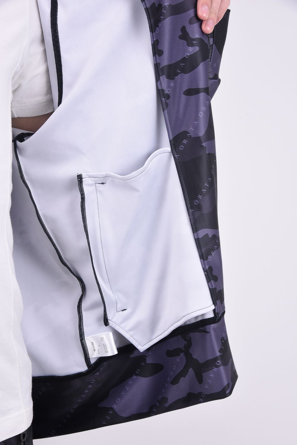 rush zip hoodie / ラッシュガード オリジナルカモフラージュ フルジップフーディー ブラック