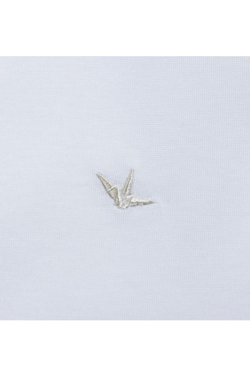 【26SS】 GRADIENT RHINESTONE LONG T-SHIRT / グラデーション ラインストーンロゴ ロングスリーブTシャツ (ホワイト) (1月中旬入荷予定)