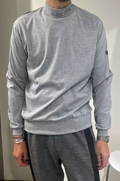 【26AW】 WILL COMBI / ハイブリッド モックネックリブTシャツ (グレー/ブラック) (9月入荷予定)