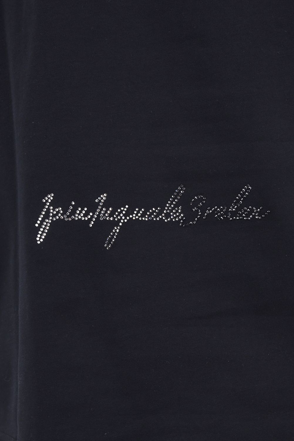 【26SS】 GRADIENT RHINESTONE LONG T-SHIRT / グラデーション ラインストーンロゴ ロングスリーブTシャツ (ブラック)