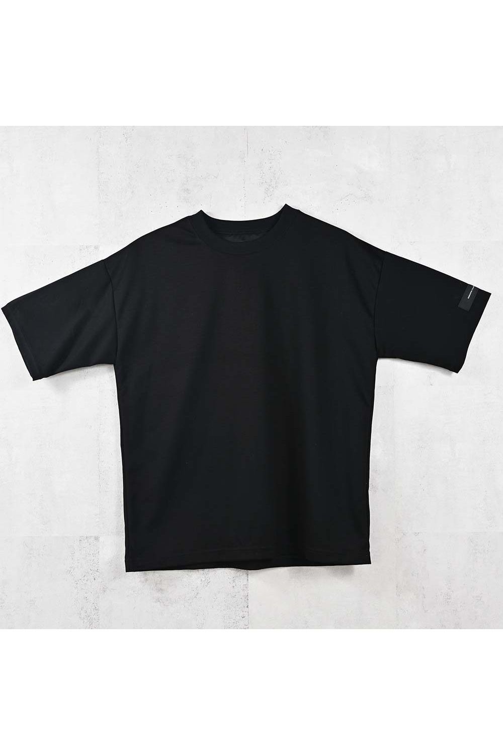 REV MESH OVER TEE / ナイロンメッシュ オーバーサイズ Tシャツ （ブラック） (6月中旬入荷予定) ※オーダー締切:2月15日(日)18時