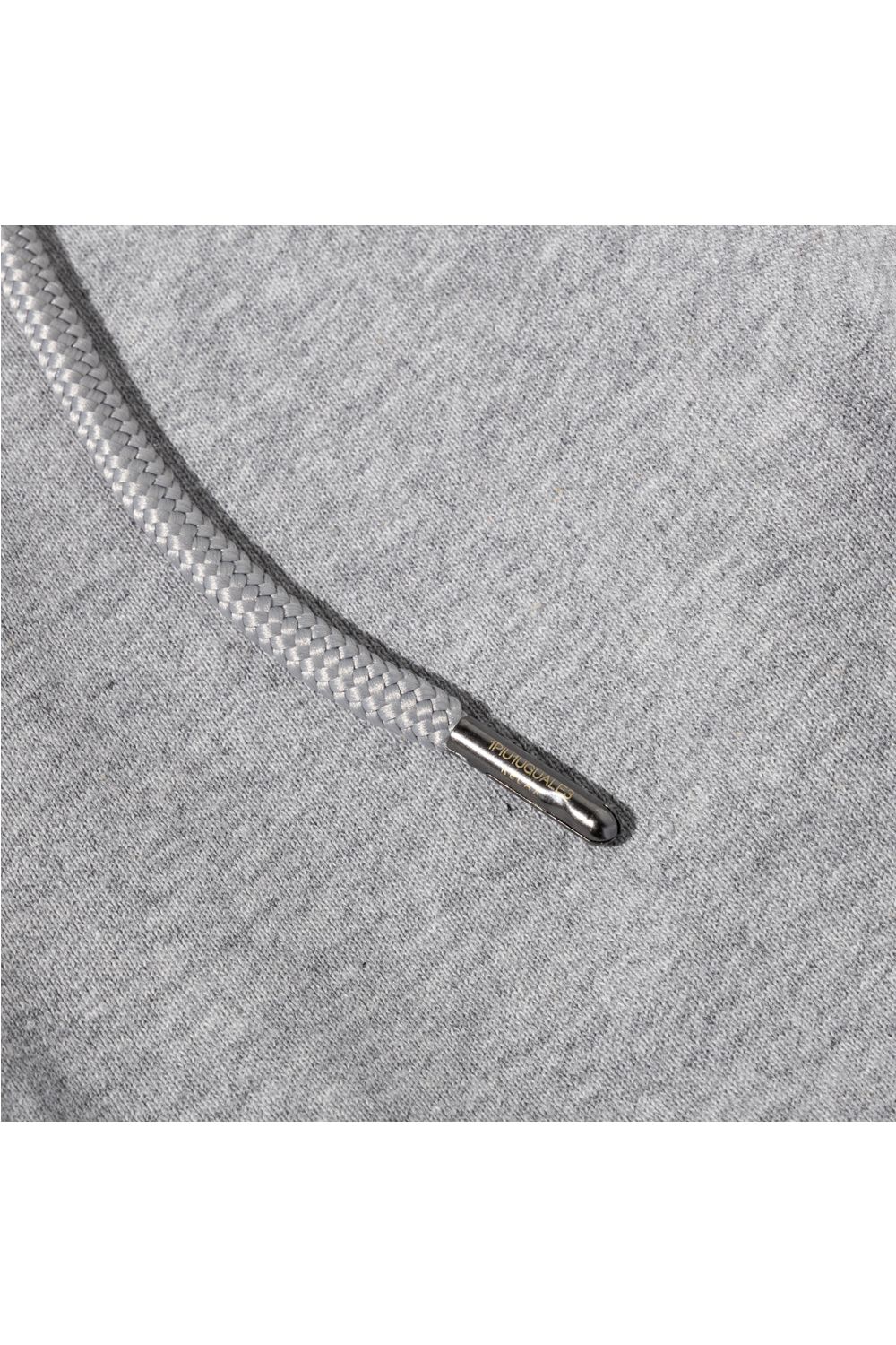 GLITTER ZIP + PLATE JOGGER PANTS / シルバーロゴプレートスウェットロングパンツ (グレー） (9月中旬入荷予定)