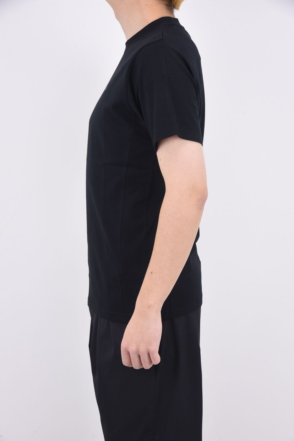 SHINING STONE T-SHIRTS / ラインストーン グラデーション ロゴ 半袖Tシャツ ブラック