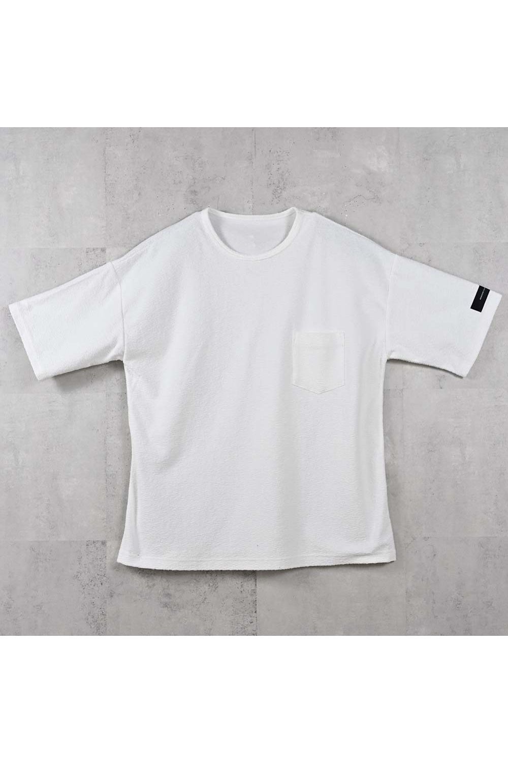 PILE OVER TEE / パイル オーバーサイズ Tシャツ （ホワイト） (4月中旬入荷予定) ※オーダー締切:2月15日(日)18時