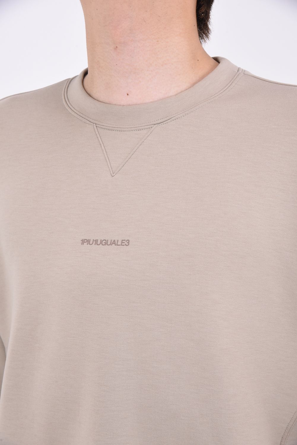 L/S CREW / ロゴプリント ロングスリーブ クルーネック ベージュ