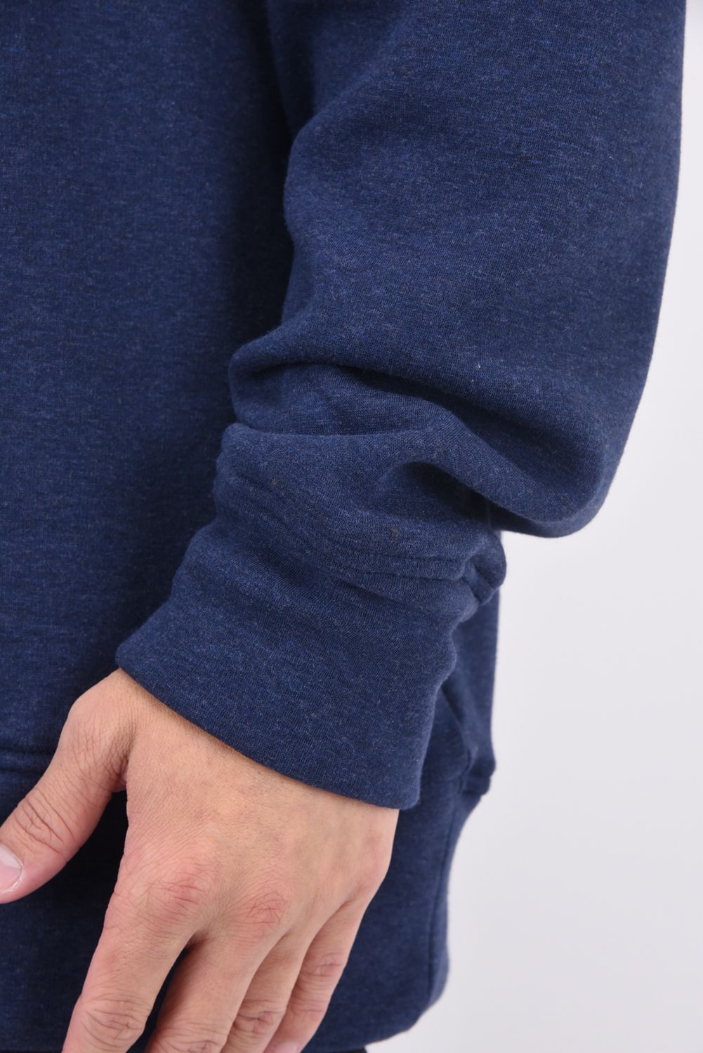 RC CHENILLE VELOURS FLEECE DROP TRAINER / サガラ刺繍ワッペン 裏起毛 ルーズトレーナー (ネイビー)