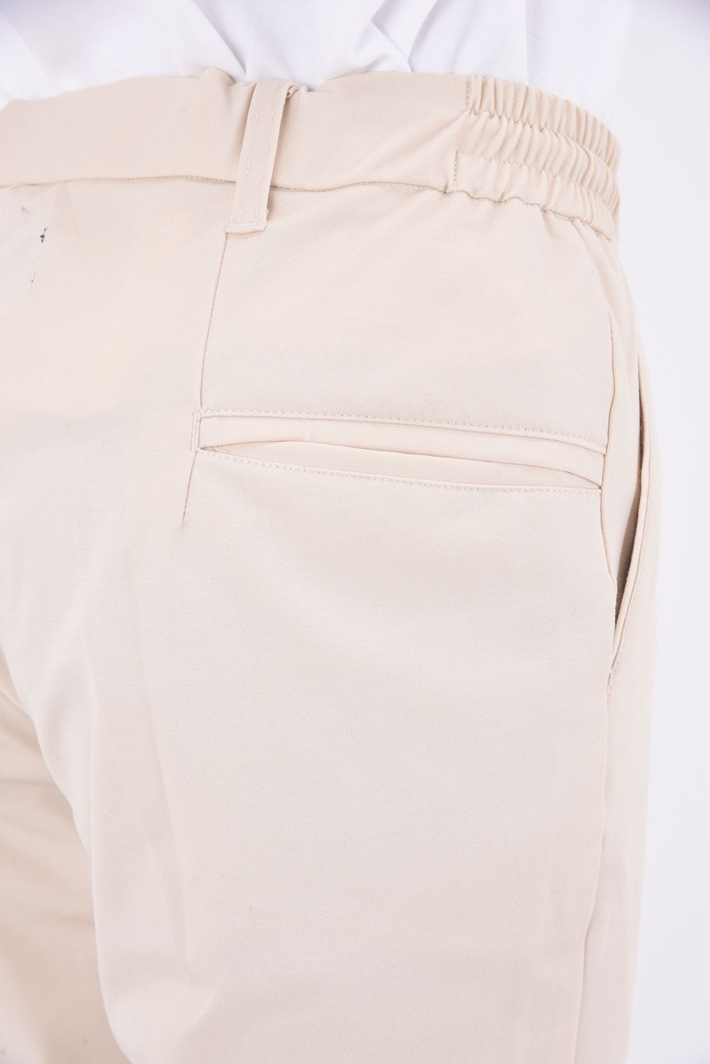 CUT AND SEW SLACKS / アーチロゴ カットソー スラックス ベージュ