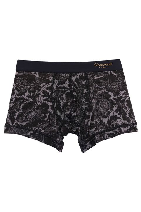 【待望のサイズ.XL入荷】 FLOWER Short Boxer - グレー  /  ブラック