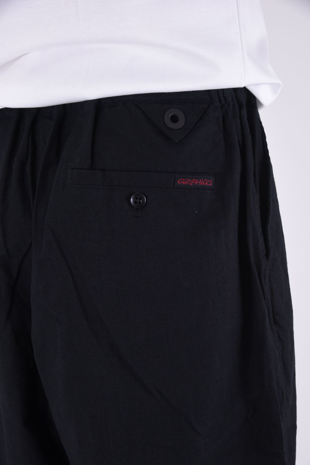 WM / GRAMICCI SAROUEL PANTS / グラミチコラボ コットン / リネン サルエルパンツ ブラック