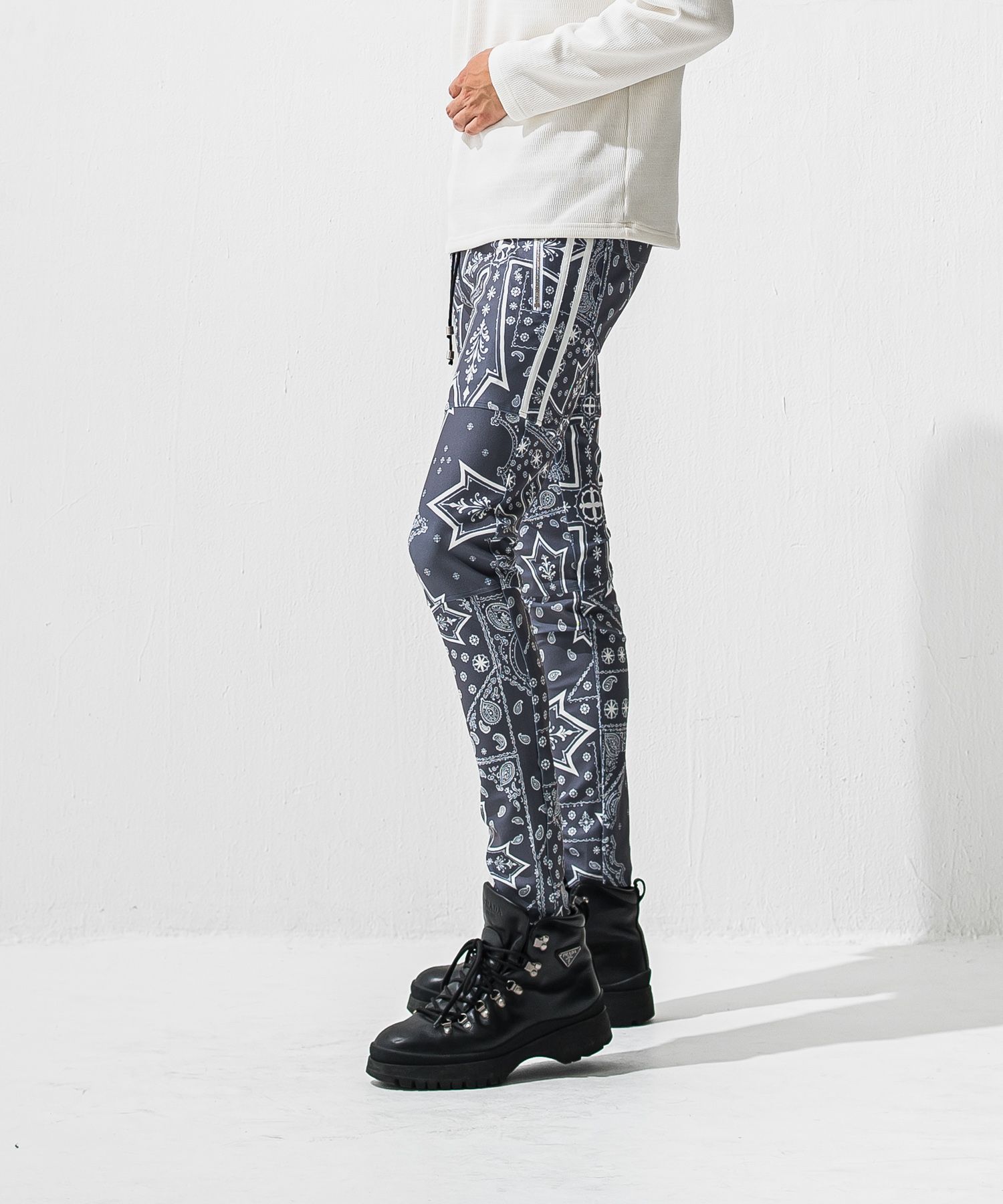 Johnson LINE PT / 360°ストレッチ ジョンソンラインパンツ (クロスグレー) (1月上旬入荷予定) ※オーダー締切:9月7日(月)17時)