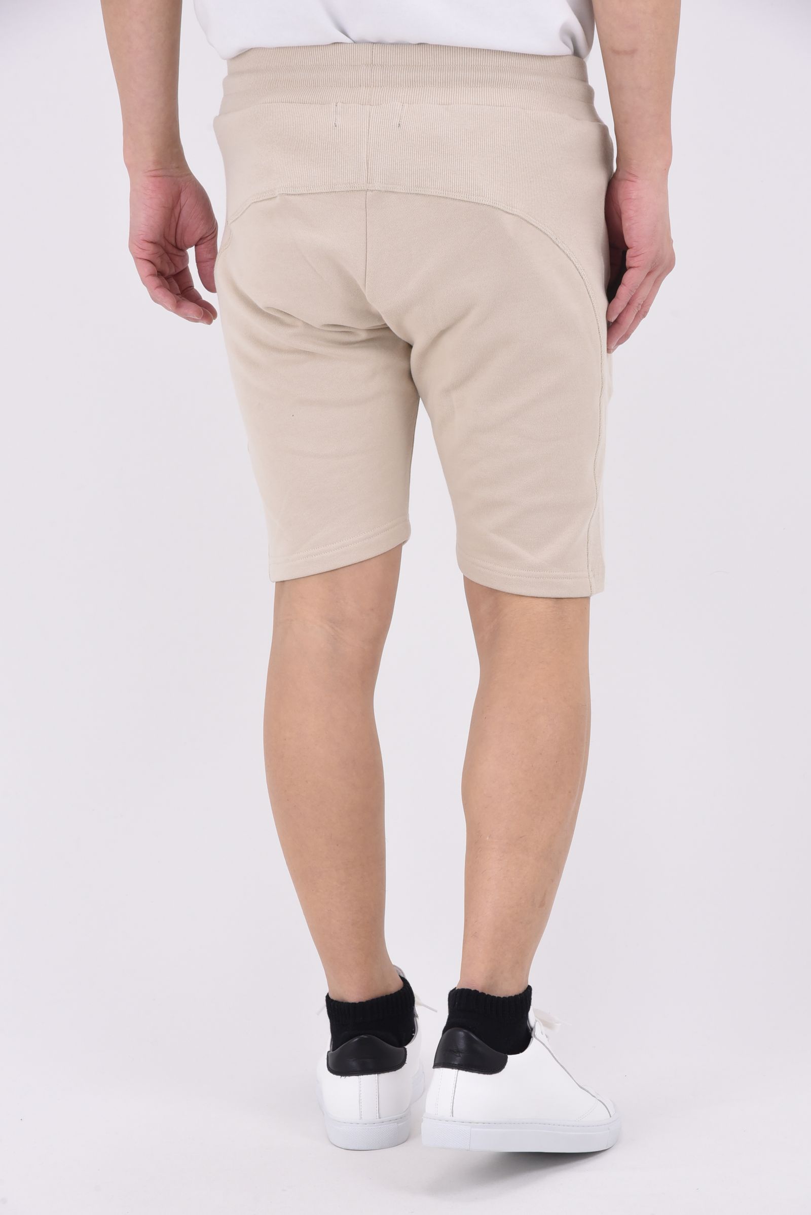 RHINESTONE LOGO SHORTS / ラインストーン ロゴ ショートパンツ (ベージュ)