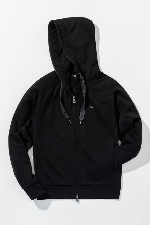 【26SS】 HOOD EMBOSSED LOGO HOODIE / エンボスロゴ ジップパーカー (ブラック)