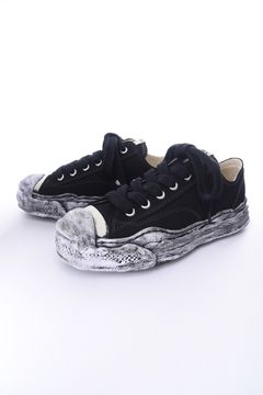 "HANK" OG Sole Garment Dyed Canvas Low-top Sneaker / オリジナルソール ガーメントダイキャンバス ローカット ブラック