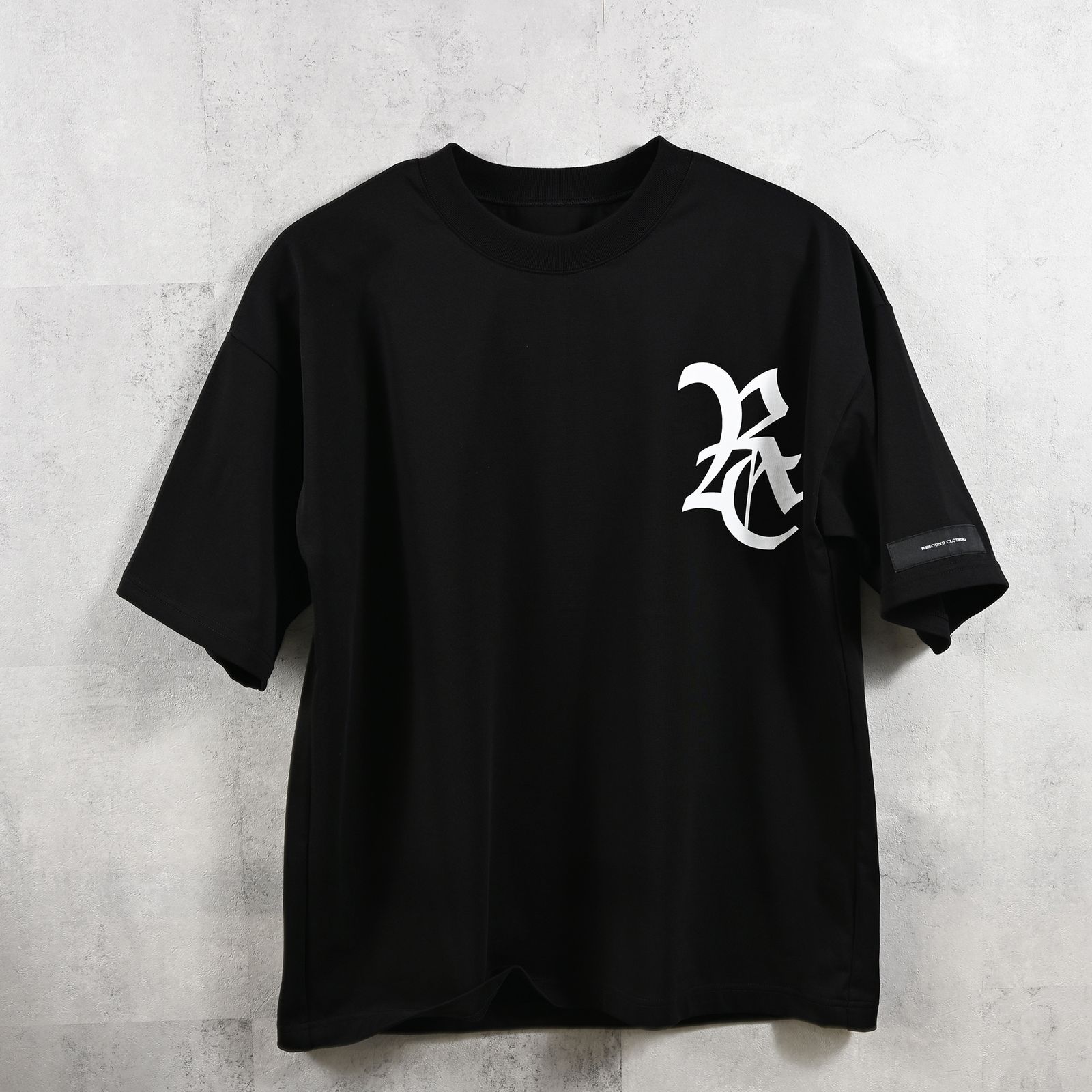 RC OVER TEE / RCロゴ オーバーTシャツ ブラック/ホワイト