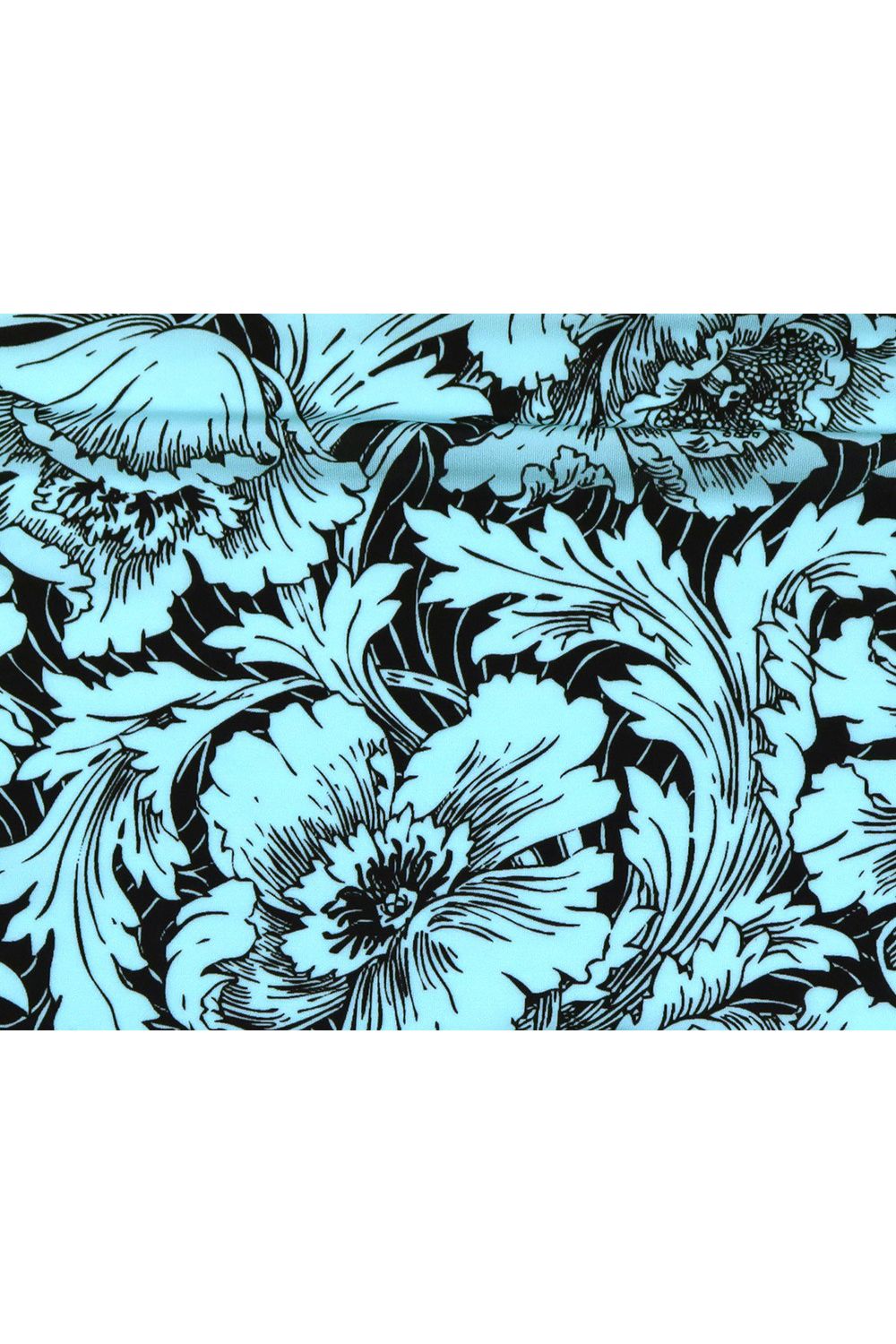 【定番】 Flower Short Boxer - ブラックミント