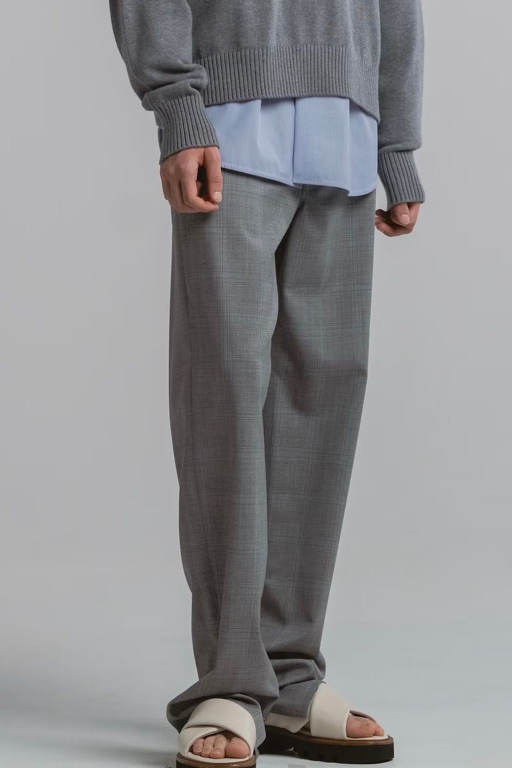 SUMMER WOOL 5-POCKT PANTS / サマーウール 5ポケット パンツ (チェック）