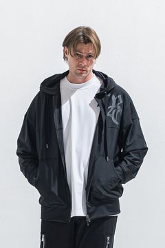 RUSH  OVER  ZIPUP HOODIE / ラッシュオーバー ジップアップパーカー （ブラック） (5月末頃入荷予定) ※オーダー締切2月15日(日)18時