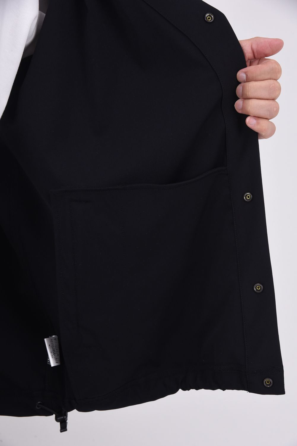 NYLON TECH CARDIGAN / 高機能ナイロンマイクロファイバー カーディガン ブラック