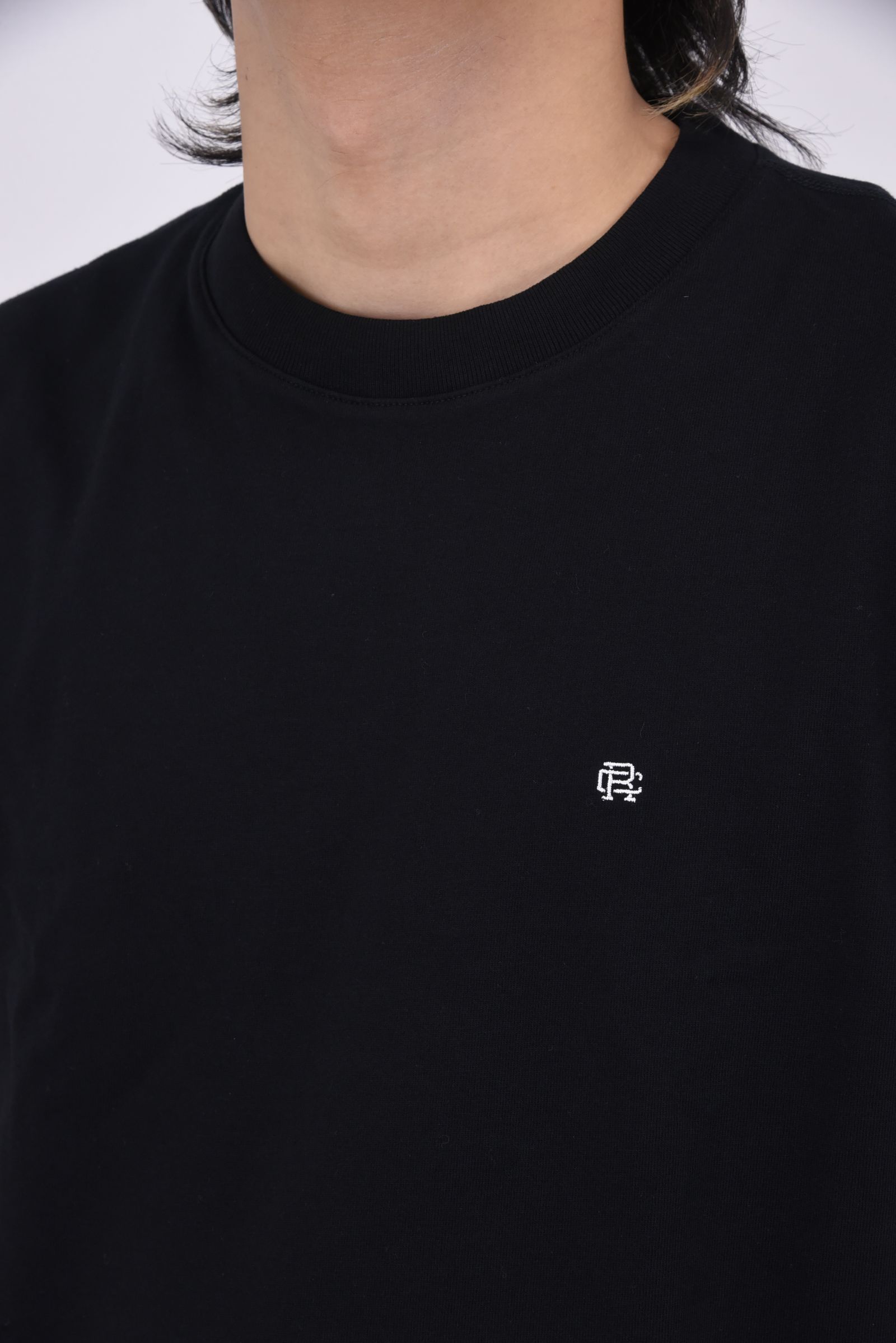 【国内正規品】【STANDARD FIT】 MIDWEIGHT JERSEY MONOGRAM T-SHIRT / ミッドウェイト ジャージ モノグラム 半袖Tシャツ ブラック
