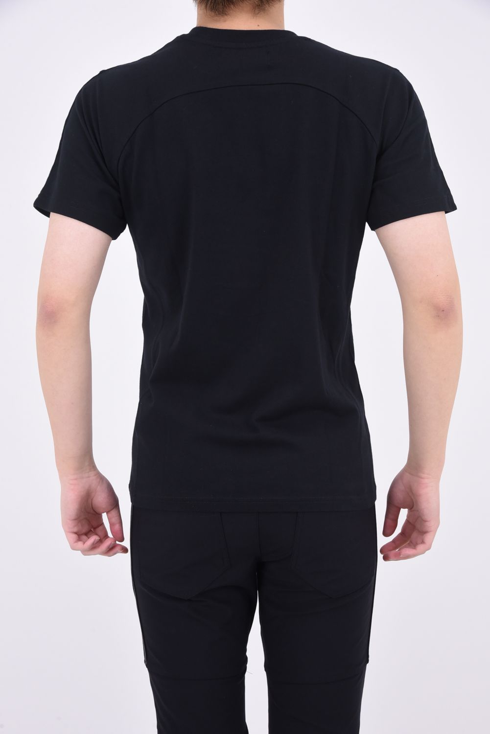 GRADATION TOOTHBRUSH EMBROIDERY T-SHIRTS / グラデーション 3Dロゴ 半袖Tシャツ ブラック